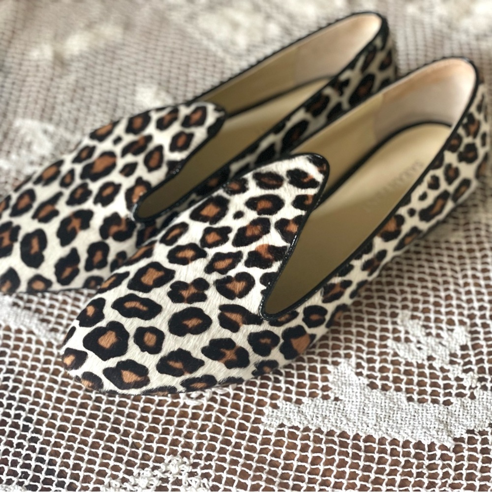 Sarah Flint Leopard Print Loafers Flats. Size 6.5. Like new!